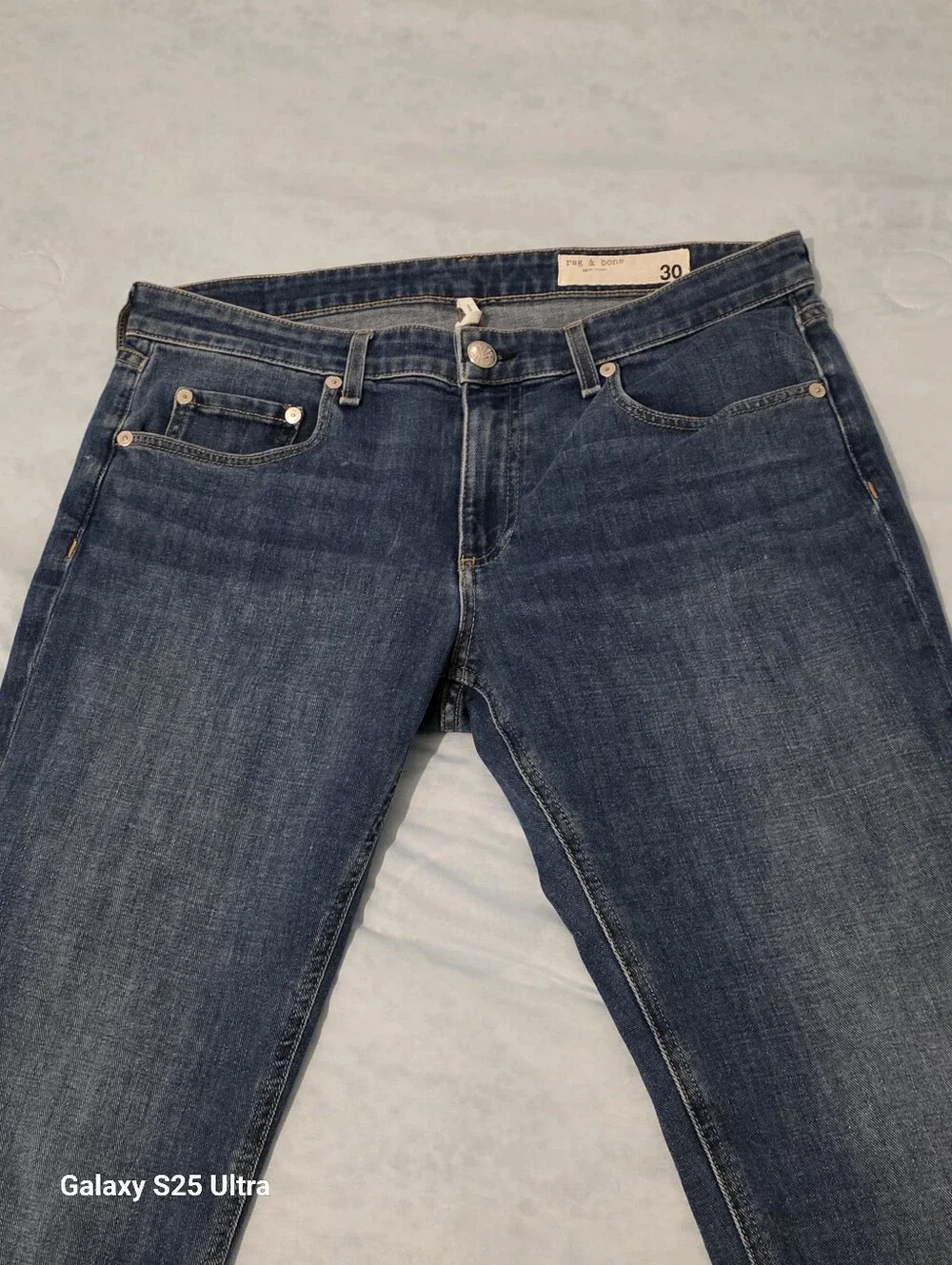 rag & bone The Dre Slim Boyfriend Jeans Blue Size 30 EUC - Picture 15 of 16